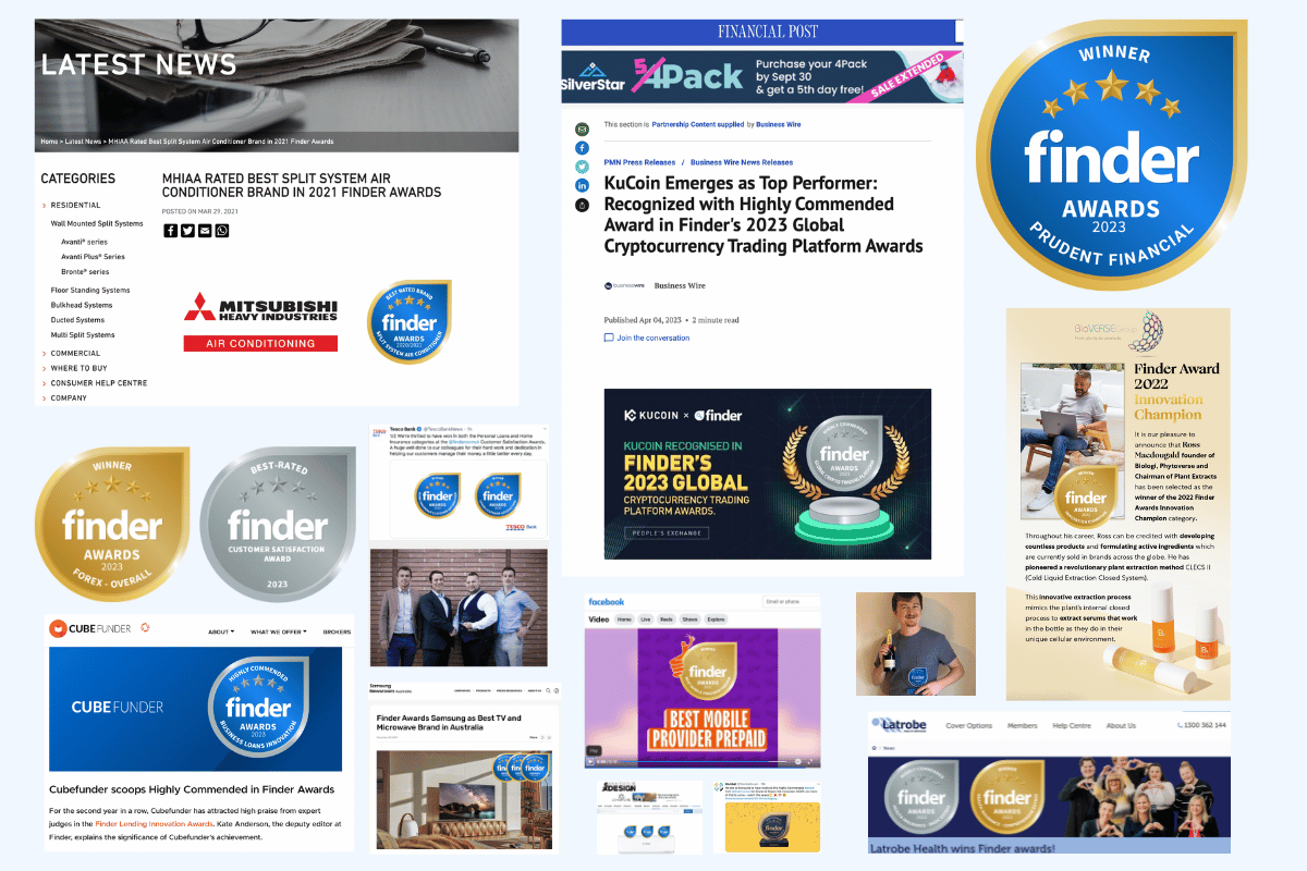 Image: Finder Finder Awards - Share your win!